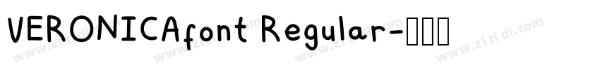 VERONICAfont Regular字体转换